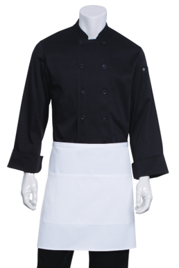 Picture of Chef Works - F28-WHT - White Half Bistro Apron